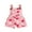 Pink, variant on Bagilaanoe Toddler Baby Girl Denim Jumpsuit Shorts Sleeveless Floral Print Jeans Overalls 6M 12M 18M 24M 3T 4T 5T 6T Kids Short Pants Summer Clothes