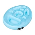 thumbnail image 2 of AuroraX Inflatable Pool Cup Holder Floating Beverage Cooler Straw Hole Holds Cans & Bottles Lightweight PVC Durable Summer Pool Party Drink Holder Blue, 2 of 6