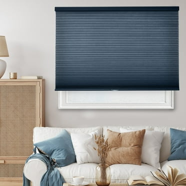 Chicology Cordless Cellular Shade, Light Filtering, Morning Ocean, 72"W X 64"H