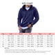 thumbnail image 4 of Hombre Sudadera Con Capucha De Manga Larga Escote Suelto Cremallera Color Puro Moda Hombre Piel Amigable Sudadera Con Capucha Azul Oscuro 3XL, 4 of 4
