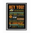 thumbnail image 2 of Stupell Industries Hey You Inspirational Neon Word Design Framed Wall Art by Ester Kay, 2 of 5