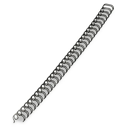 Fellowes Mfg Co. 5255601 9/16 in. Diameter 130-Sheet Capacity Wire Bindings - Black (25/Pack)