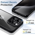 thumbnail image 5 of JETech Case for iPhone 15 Pro Max 6.7-Inch, Shockproof Phone Bumper Cover, Solid Color Matte TPU Frame, Anti-Scratch Clear Back (Black Titanium), 5 of 6
