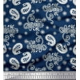 thumbnail image 1 of Soimoi Moss Georgette Fabric Floral & Paisley Decor Fabric Printed Yard 42 Inch Wide, 1 of 1