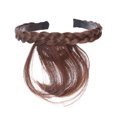 thumbnail image 1 of Mode Perruques Bandeau Cheveux avant Franges Frange Extensions de Cheveux pour les Femmes Filles (Brun Clair), 1 of 7