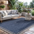thumbnail image 6 of Outdoor Rug  5x7 Bordered Navy Blue Gray Modern Area Rugs For Indoor And Patios Porches Waterproof Washable Porch Deck Outside Carpet (bordered 5 X 7), 6 of 9
