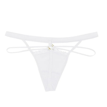 

Women Exotic Lingerie Transparent Ribbed Thong Lace Low Waist Underwear Couples Spring Summer Casual Club Party Vacation Sleepwear Nightwear Gifts To Lovers