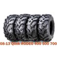 thumbnail image 1 of (4) WANDA 25X8X12 25X10X12 fit 08-13 Qlink RODEO 400 500 700 ATV Tire Set Super Mud, 1 of 7