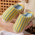 thumbnail image 4 of Slippers for Women Memory Foam Classic Striped Shoes Fuzzy Indoor And Outdoor Casual Anti-Slip Womens Slippers, 4 of 4