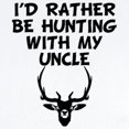 thumbnail image 2 of CafePress - I'd Rather Be Hunting With My Uncle Body Suit - Long Sleeve Cotton Baby Bodysuit, 2 of 4