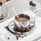 thumbnail image 1 of Juego de tazas de café de acero inoxidable - 304 tazas aislantes de doble pared para oficina, té y bebidas calientes, 13,6 cm, plata (set de 3 piezas), 1 of 6