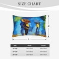 thumbnail image 6 of YFYANG Super Soft Rectangular Plush Cushion Cover (Without Pillow Insert), Blue Dream Comfort and Non-Pilling Hidden Zip Bedroom Sofa Pillowcases, 16"x24", 6 of 9