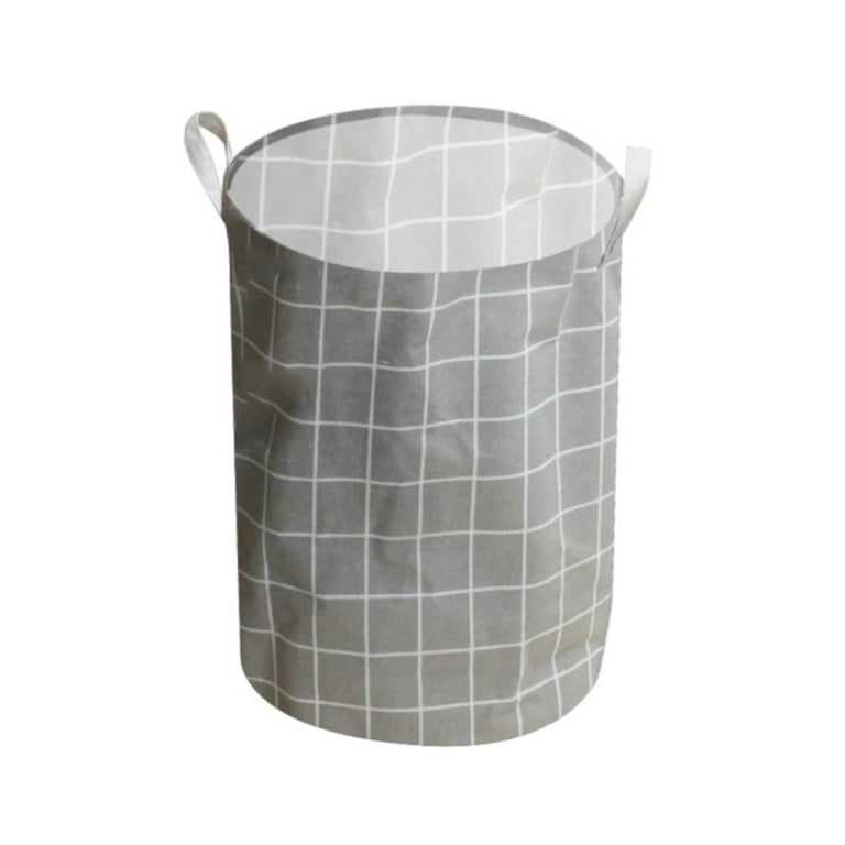 Pjtewawe Laundry Basket Cotton/linen Canvas Foldable Opening Medium Fabric  Laundry Basket Holding And Arranging Laundry Bucket 35*45CMG