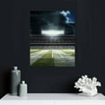 thumbnail image 4 of JEUXUS Dormitory Kids Room Canvas Wall Art Green Rugby Field Match Sport Picture for Boy Bedroom American Football Theme Artwork Playroom Wall Décor Framed 12\x16\, 4 of 4