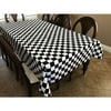 Cotton Blend 2 Inch Checkered Tablecloth/Birthday Party Special Event Table Decor/Race Car Flag Checkerboard Pattern Tablecloth (58" X 58")