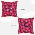 thumbnail image 3 of Fotbe Orchids Flowers Pattern Velvet Decorative Throw Pillow Covers with Elegant Piping, Soft Plush Cushion Cover for Sofa, Bed, Car, Office-16"x16", 3 of 8