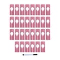 thumbnail image 3 of Separadores de Tamaño de Ropa de 30 Piezas, Separadores de Armario Vacíos, Organizador de Particiones, Anillos de Marcador de Tamaño para La Tienda de rosa, 3 of 8