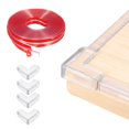 thumbnail image 1 of Protector de bordes, 16.4ft (5M) x 0.4" (10MM) Guardias de esquina de muebles transparentes con adhesivo fuerte, parachoques de seguridad con 4 protectores de esquinas para mesas y armarios, 1 of 6