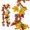 thumbnail image 6 of ZOELNIC Fall Artificial Leaves Garland Maple Leaves Vines Thanksgiving Decorations Wall Hanging Halloween Decorations, 6 of 9