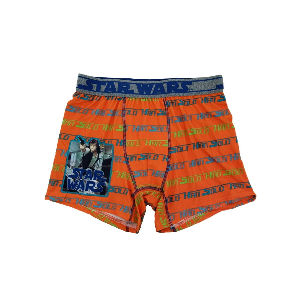 Star Wars Star Wars Mens Orange Han Solo Underwear Boxer Boxer Briefs