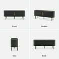 thumbnail image 5 of mopio Quin 59" Tambour TV Stand, Mid Century Modern for 55/60/65 inch TV, Wood Farmhouse TV Stand, Fluted Entertainment Center with Storage, TV and Media Console for Living Room, Black, 5 of 8