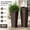 Brown, variant on Resin Tall Outdoor Planters Set of 2, Large Tapered Flower Pots with Drainage Holes, Modern Patio, Porch, Backyard Garden Decor (Brown, 23.6")