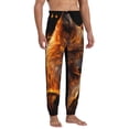 thumbnail image 4 of Kdxio Gold Flame Pattern Wolf Pattern Joggers,Sweatpants for Men with Pockets-X-Large, 4 of 5