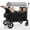 Gray, variant on Bobiber Collapsible Wagon Stroller 4 Seater with 5-Point Harnesses, Canopy, Storage Bag, Adjustable Handlebar, 2 Cup Holders, Grey