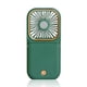 thumbnail image 1 of Colgando cuello 3 ventiladores plegables engranajes ventilador USB de mano para deportes al aire libre verde, 1 of 9