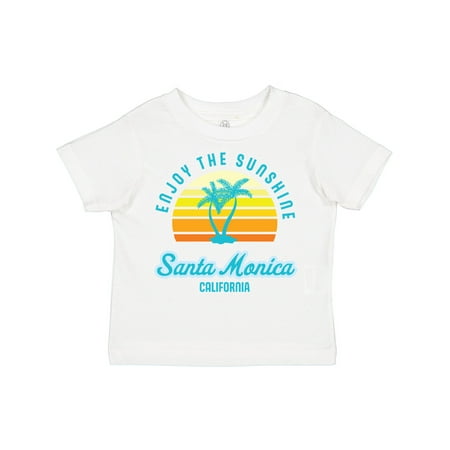 

Inktastic Summer Enjoy the Sunshine Santa Monica California in Blue Gift Toddler Boy or Toddler Girl T-Shirt