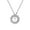Silver Color, variant on Crown of Thorns Circle With Cross Necklace for Men Women 14K White Gold Pendant Choker Trendy Jewelry Daily Accessories