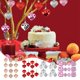 thumbnail image 1 of Xihbxyly Adornos En Forma de Corazón, Decoración Romántica para San Valentín, Superficie Brillante y Mate, Celebración de Aniversario de Boda, Varios Tamaños, Juego de 12 Piezas, 1 of 6