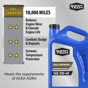 Super Tech Full Synthetic SAE 0W-40 A3/B4 Motor Oil, 5 Quarts