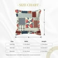 thumbnail image 4 of Bingfone Decorative Pillow Covers 18"X18" Patchwork In Country Style Couch Pillow Cases Modern Farmhouse Covers For Couch Sofa Bed, 4 of 9