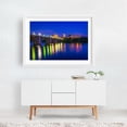 thumbnail image 2 of The Key Bridge from Georgetown - Arlington Virginia Photography Bridge City Night Sky Architecture Skyline Water Nightlife White Framed Wall Art Print 5 x 7 inches, 2 of 3
