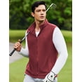 thumbnail image 4 of COOFANDY Men's Polar Fleece Vest Lightweight Sleeveless Zip Up Jacket Casual Outerwear Outdoor Golf Vests, 4 of 7