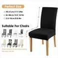 thumbnail image 4 of 6Pcs Christmas Chair Covers for Dining Room Stretch Printed Xmas Kitchen Chair Covers/Christmas Seat Cover Covers Removable Dining Chair Slipcovers for Hotel, Christmas Ceremony, Banquet 13, 4 of 6