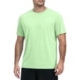 thumbnail image 3 of Inglocry Men's UPF 50+ Swim Shirts Short Sleeve, Sun Protection Quick Dry Rash Guard, Water T-Shirt for Surfing Fishing Beach 2026 Mint Green M, 3 of 6