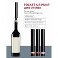 thumbnail image 3 of 3 Pieces Air Pump Wine Corkscrew Kitchen Accessories Portable Stainless Steel Pin Air Pressure ,Easy to Operate, 3 of 7