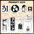 thumbnail image 5 of Halloween Tiered Tray Decor Set Cute Ghost Tray Decorations Halloween Wooden Signs Farmhouse Rustic Black Cat Tiered Decoration for Home Table Decorations Party Supplies, 5 of 5