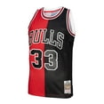 thumbnail image 2 of Men's Mitchell & Ness Scottie Pippen Red/Black Chicago Bulls Hardwood Classics 1997/98 Split Swingman Jersey, 2 of 4