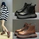 thumbnail image 2 of Botines Martin 2022, zapatos de estilo callejero de moda para mujer, zapatos de plataforma de cuero con cordones, botas, 2 of 4
