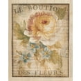 thumbnail image 2 of Nai, Danhui 12x14 Black Ornate Wood Framed with Double Matting Museum Art Print Titled - Parisian Flowers I, 2 of 4