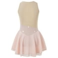 thumbnail image 2 of Sinleey Robe de Patinage Artistique pour Filles, Sans Manches, avec Strass Scintillants, Robe de Danse Ballet, Rose 10, 2 of 7