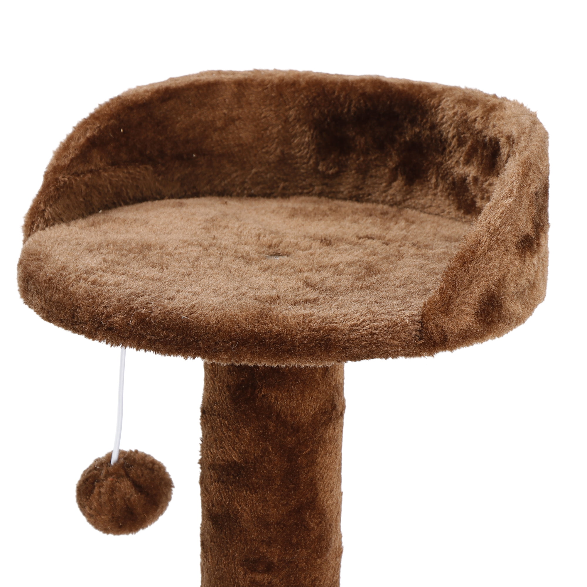 ZENY 53" Cat Tree Multi-Levels Condos Scratching Post Tower Play House, Brown