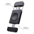 thumbnail image 2 of Cargador InaláMbrico de Reloj MagnéTico Dual USB una Tipo C Adecuado para 1-9.ª GeneracióN/SE Negro, 2 of 10