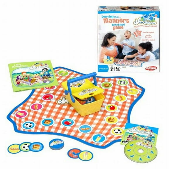 Playskool Noodleboro Learning About Manners Picnic Basket Preschool Game
