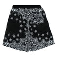thumbnail image 2 of Crooks & Castles Men's Bandana Core French Terry Sweat Shorts in Black (X-Large, Black), 2 of 2