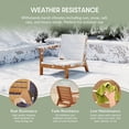 thumbnail image 6 of WestinTrends Avalon Outdoor Patio HDPE Left Arm Facing Deep Seating Corner Chair, Teak, 6 of 15