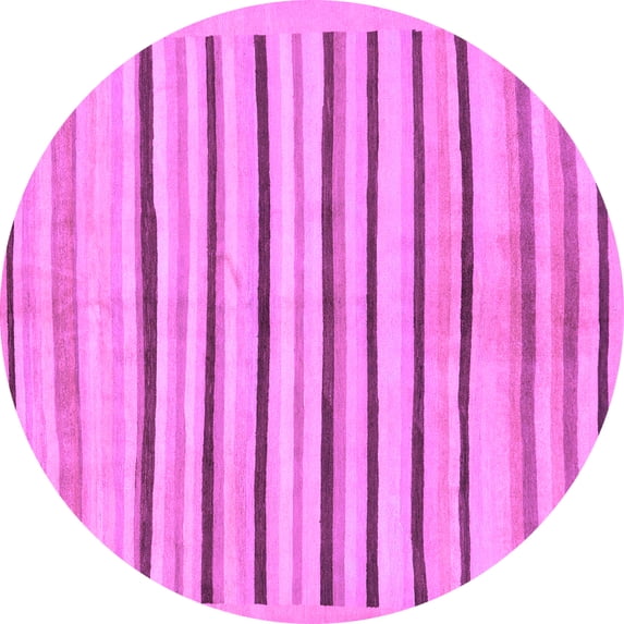Ahgly Company Indoor Round Solid Purple Modern Area Rugs, 6' Round